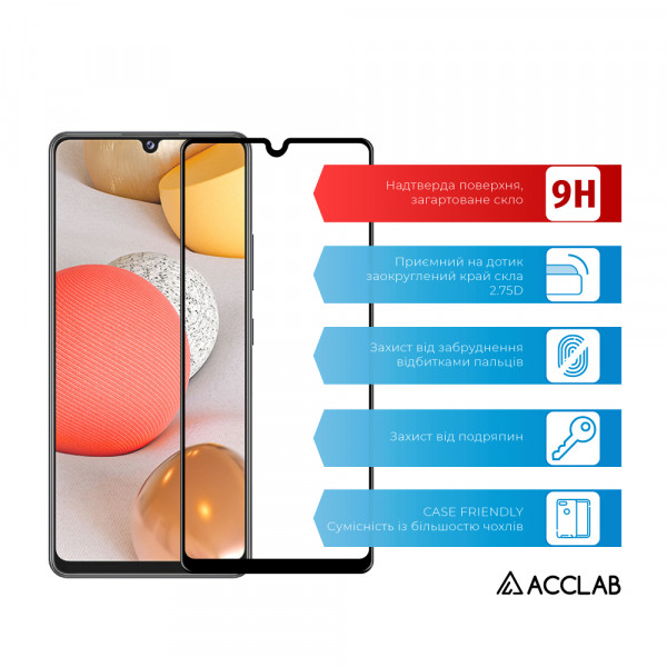 Фото - Защитное стекло для смартфона ACCLAB Full Glue for Samsung A42 (1283126519208)