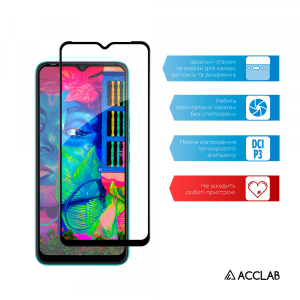 Фото - Защитное стекло для смартфона ACCLAB Full Glue for Tecno Spark Go 2022 (1283126542305)