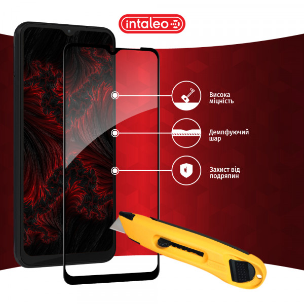 Фото - Защитное стекло для смартфона Intaleo Full Glue for Samsung A04S Black (1283126544897)