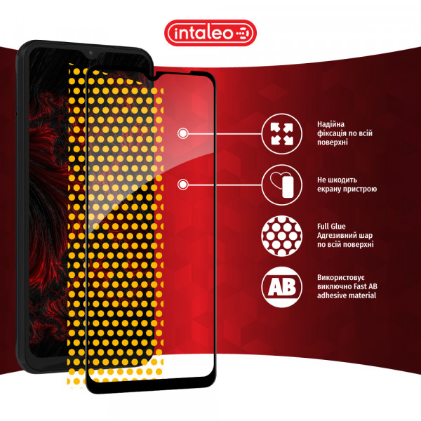 Фото - Защитное стекло для смартфона Intaleo Full Glue for Samsung A04S Black (1283126544897)