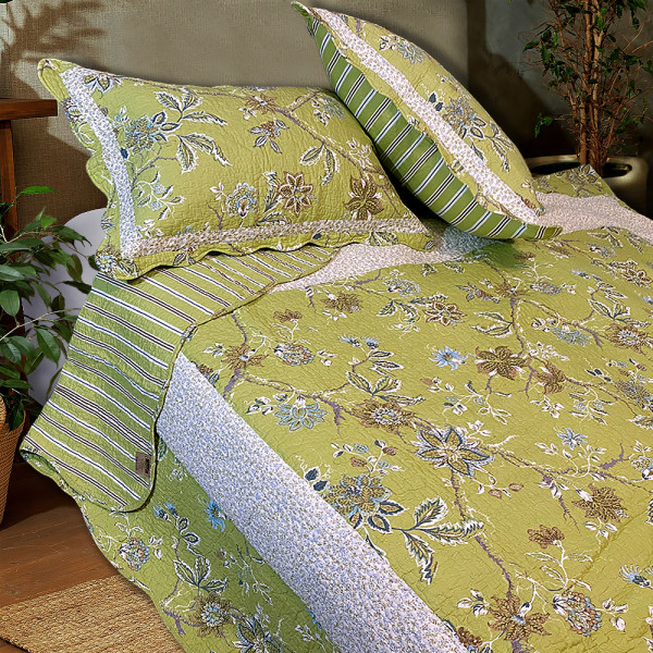 Фото - Набор покрывало + наволочки двуспальный Zastelli N14 хлопок 160х220+50х70 см (09357)