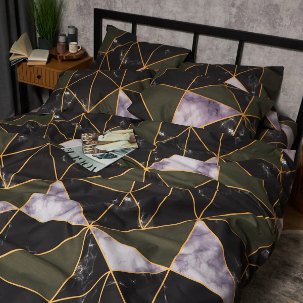 Фото - Пододеяльник двуспальный Moon&Star Premium Golden Marble 175x210 см (MS-870001162)
