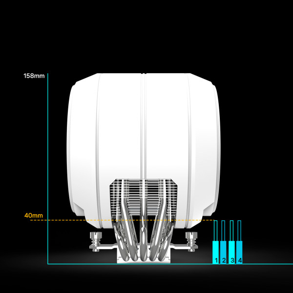 Фото - Процессорный кулер Zalman ZET5 White