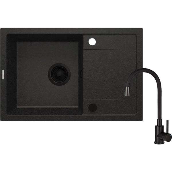 Фото - Мойка кухонная+смеситель Deante ZRCPG113