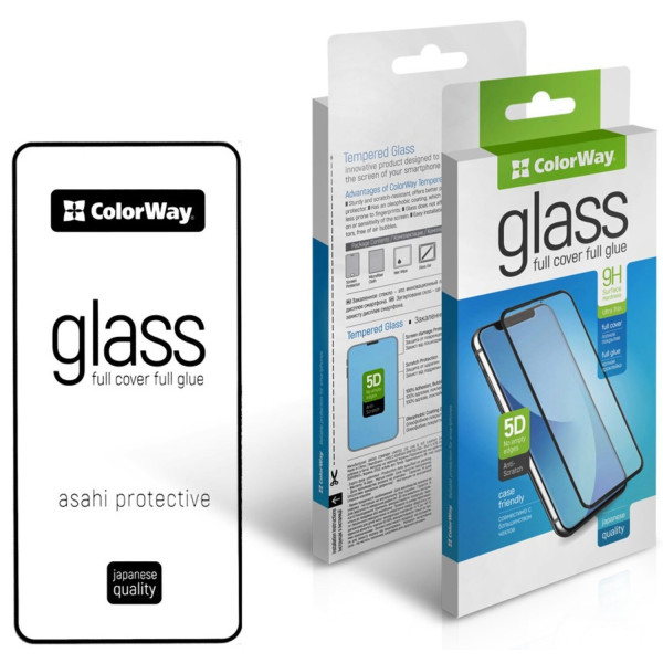 Фото - Защитное стекло для смартфона Colorway 9H FC glue ZTE Blade A72 black (ZT-GSFGZBA72-BK)