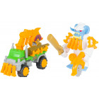 Зеленый с белым