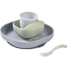 Серый с оливковым