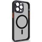 Черный с оранжевым