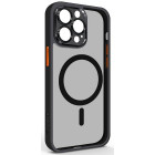 Черный с оранжевым