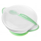 Белый с зеленым