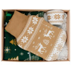 Бежевый с зеленым