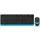 Черный с голубым