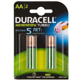 Купить Аккумулятор тип AA Duracell HR6 (AA) 2500 mAh Купить Аккумулятор тип AA Duracell HR6 (AA) 2500 mAh