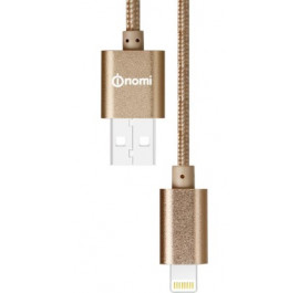 Купить Кабель синхронизации данных Nomi DCM 10i USB Lightning 1м Gold Купить Кабель синхронизации данных Nomi DCM 10i USB Lightning 1м Gold