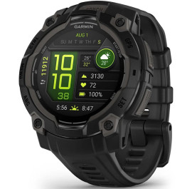 Смарт-часы Garmin Instinct 3, 45mm, AMOLED, Black Bezel with Black Band (010-02936-00)