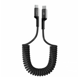 Кабель синхронизации данных Armorstandart AR17 Spiral USB-С to USB-C 3A 1m Black (ARM75392)