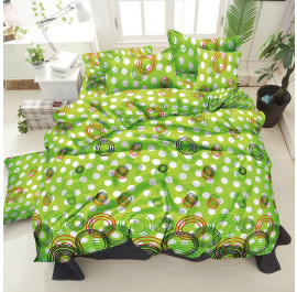 Комплект постельного белья Zastelli 30-0263 бязь Gold 145х210 Зеленый (17745)