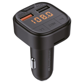 FM модулятор Armorstandart ASF1 18W QC3.0 2xUSB Black (ARM82826)