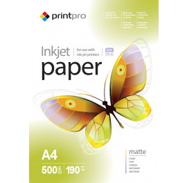 Купить Фотобумага PrintPro 190g/m2, A4, 500л (PME190500A4) Купить Фотобумага PrintPro 190g/m2, A4, 500л (PME190500A4)