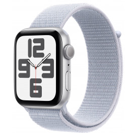 Смарт-часы Apple Watch SE GPS 44mm Silver Aluminium Case with Blue Cloud Sport Loop