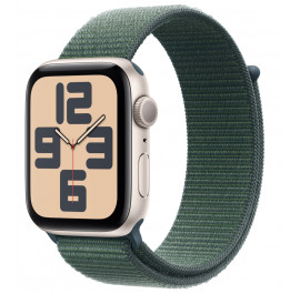 Смарт-часы Apple Watch SE GPS 44mm Starlight Aluminium Case with Lake Green Sport Loop