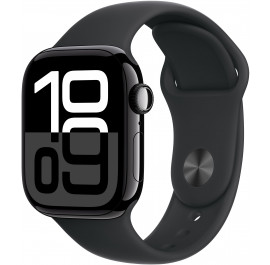 Смарт-часы Apple Watch Series 10 GPS 42mm Jet Black Aluminium Case with Black Sport Band - M/L