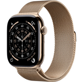 Смарт-часы Apple Watch Series 11 GPS + eSIM 42mm Gold Titanium Case with Gold Milanese Loop