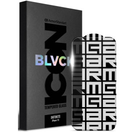 Защитное стекло для смартфона Armorstandart Infinity Black Icon 2.75D for Apple iPhone 15 (ARM73955)