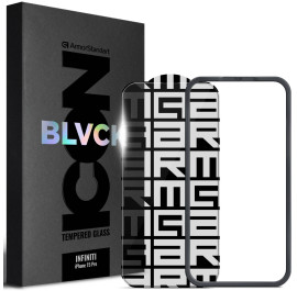 Защитное стекло для смартфона Armorstandart Infinity Black Icon 2.75D for Apple iPhone 15 Pro (ARM77822)