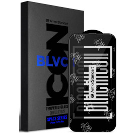 Защитное стекло для смартфона Armorstandart Space Black Icon for Apple iPhone 15 Pro Max Black (ARM68228)