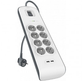 Купить Сетевой фильтр Belkin 8 розеток 2xUSB 2m (BSV804vf2M) Купить Сетевой фильтр Belkin 8 розеток 2xUSB 2m (BSV804vf2M)