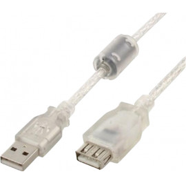 Купить Кабель USB type A - USB type A Cablexpert USB 2.0 A - USB A 4.5m (CCF-USB2-AMAF-TR-15) ферритовий фильтр Купить Кабель USB type A - USB type A Cablexpert USB 2.0 A - USB A 4.5m (CCF-USB2-AMAF-TR-15) ферритовий фильтр