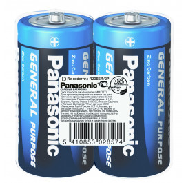 Купить Батарейка тип D (R-20) Panasonic GENERAL PURPOSE R20 TRAY 2 ZINK-CARBON Купить Батарейка тип D (R-20) Panasonic GENERAL PURPOSE R20 TRAY 2 ZINK-CARBON