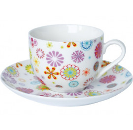Купить Чашка Krauff с блюдцем 15,2 см Blumen 21-244-014 Купить Чашка Krauff с блюдцем 15,2 см Blumen 21-244-014