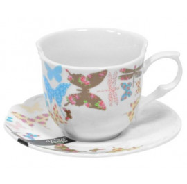 Купить Чашка Krauff c блюдцем Butterfly 21-252-029 Купить Чашка Krauff c блюдцем Butterfly 21-252-029