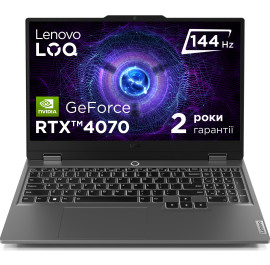 Ноутбук игровой Lenovo LOQ 15ARP9 (83JC00ANRA) Luna Grey