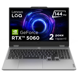 Ноутбук игровой Lenovo LOQ 15IRX10 (83JE007HRA) Luna Grey