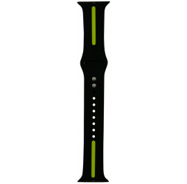 Купить Ремешок для смарт-часов Molife Apple Watch Silicone Stripe Band Black/Green 42mm Купить Ремешок для смарт-часов Molife Apple Watch Silicone Stripe Band Black/Green 42mm