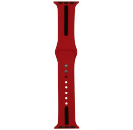 Купить Ремешок для смарт-часов Molife Apple Watch Silicone Stripe Band Red/Black 38mm Купить Ремешок для смарт-часов Molife Apple Watch Silicone Stripe Band Red/Black 38mm
