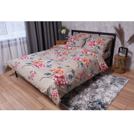 Комплект постельного белья Moon&Star Бязь Gold Люкс Peony Brown 143х210 (MS-820001894)