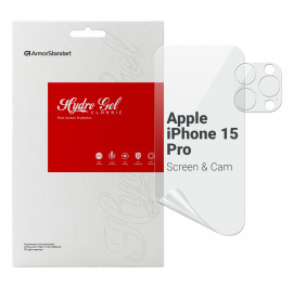 Защитная пленка для смартфона Armorstandart Clear для экрана + камера для Apple iPhone 15 Pro (ARM80713)