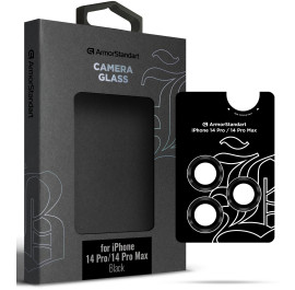 Защитное стекло для смартфона Armorstandart для камеры Supreme Black Icon for iPhone 14 Pro/14 Pro Max Black (ARM76595)
