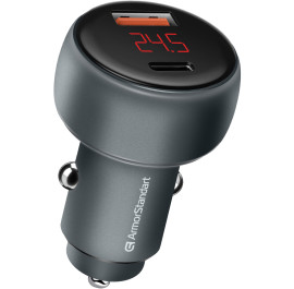 Автомобильное зарядное устройство Armorstandart АAR-C43 Type-C PD30W + USBQC 3.0 Grey (ARM73949)