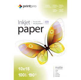 Купить Фотобумага PrintPro 190g/m2, 10x15, 100л (PME1901004R) Купить Фотобумага PrintPro 190g/m2, 10x15, 100л (PME1901004R)