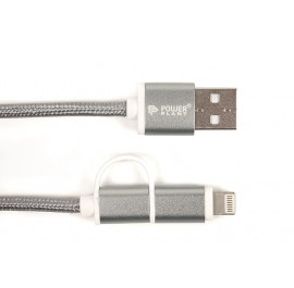 Купить Кабель синхронизации данных PowerPlant Quick Charge Cotton USB 2.0 AM - Lightning/Micro 2m Grey (CA910496) Купить Кабель синхронизации данных PowerPlant Quick Charge Cotton USB 2.0 AM - Lightning/Micro 2m Grey (CA910496)