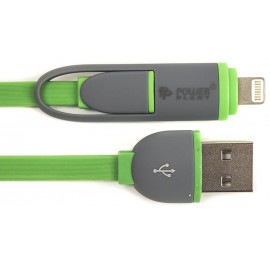 Купить Кабель синхронизации данных PowerPlant Quick Charge Flat USB 2.0 AM - Lightning/Micro 2m Green (CA910502) Купить Кабель синхронизации данных PowerPlant Quick Charge Flat USB 2.0 AM - Lightning/Micro 2m Green (CA910502)