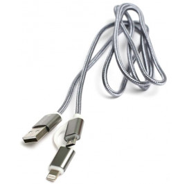 Купить Кабель синхронизации данных PowerPlant USB 2.0-MicroUSB-Lightning 1m Grey (KD00AS1289) Купить Кабель синхронизации данных PowerPlant USB 2.0-MicroUSB-Lightning 1m Grey (KD00AS1289)