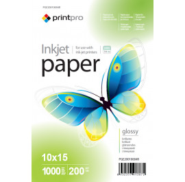 Купить Фотобумага PrintPro 200g/m2, 10x15, 1000л (PGE20010004R) Купить Фотобумага PrintPro 200g/m2, 10x15, 1000л (PGE20010004R)