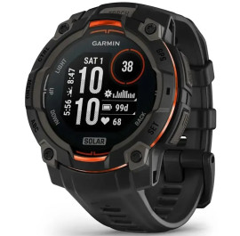 Смарт-часы Garmin Instinct 3, 45mm, Solar, Black Bezel with Black Band (010-02934-00)