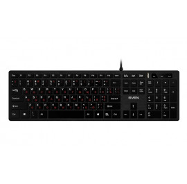 Купить Клавиатура проводная Sven 5600 USB+Hub Black Купить Клавиатура проводная Sven 5600 USB+Hub Black